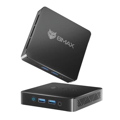 BMAX Mini PC 12th Ιntel Alder Lake Ν95(fino a 3,4 GHz),12GB LPDDR5 256GB SSD Mini Computer, Doppia Gigabit Ethernet/Dual Display HDMI/BT 5.0/2.4+5G WiFi/Office Desktop PC