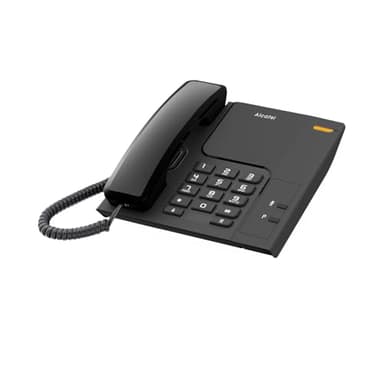 Alcatel T26 NERO Telefono fisso con Tasto di richiamata e indicatore luminoso di chiamata in arrivo, installabile a muro