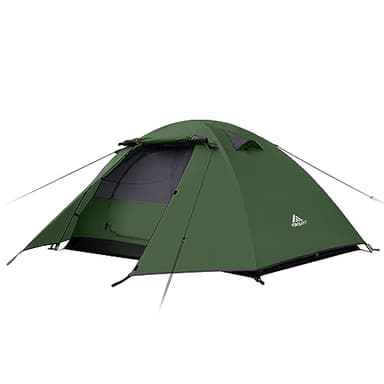 Forceatt Tenda Campeggio 2 Persone, Impermeabile Antivento Tenda a Due Porte, Ultra-Leggero Facile da Installare Tende da Campeggio, per Campeggio, Spiaggia, Arrampicata, Escursionismo