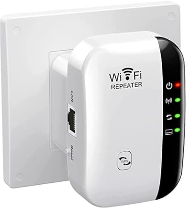 Amplificatore di segnale WiFi fino a 3.000 metri quadrati, estensore di portata WiFi più recente/veloce, ripetitore Internet wireless, amplificatore a lunga portata con porta Ethernet