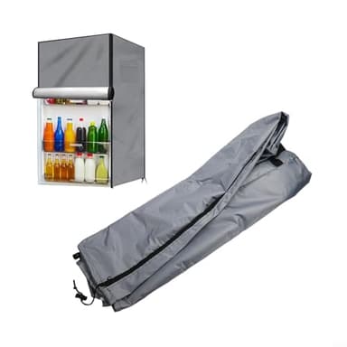 Resistente copertura verticale per congelatore con prese d'aria in rete per una migliore ventilazione e prestazioni ottimali (colore grigio, 56 x 58 x 86 cm)