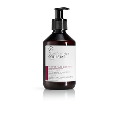 Collistar Attivi Puri Hair Shampoo Phyto Cheratina, Ristrutturante Intensivo, Nutriente, per Capelli Danneggiati e Sfibrati, 250 ml