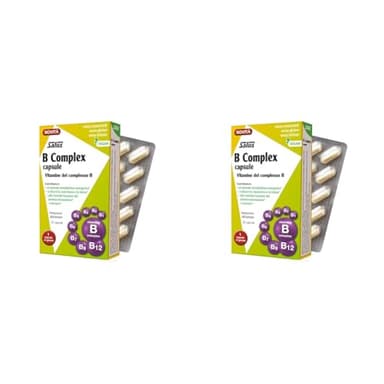 Salus B Complex - Integratore Alimentare con 8 Vitamine del gruppo B per combattere stanchezza fisica e mentale - 30 capsule (Confezione da 2)