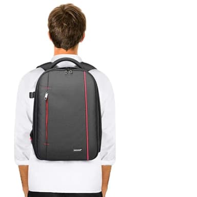 NEEWER Zaino Backpack Professionale per Fotocamera Impermeabile Antiurto 42x28x14cm con Supporto per Treppiedi & Tasca Esterna, per Reflex Digitali, Flash & Altri Accessori (Grigio Interno)
