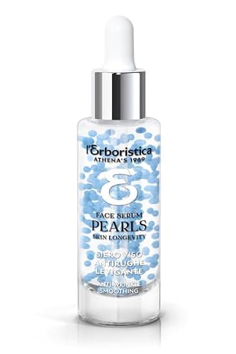L’Erboristica Athena’s - Pearls - Skincare Siero Viso Antirughe Levigante con Coenzima Q10 e Argireline Amplified - 30 ml