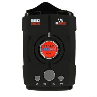 HEBEOT Rilevatore di autovetture, misurazione della velocità in movimento, rilevatore elettronico di autovelox con copertura a 360 gradi e avvisi vocali, 12 x 7,5 x 6,5 cm