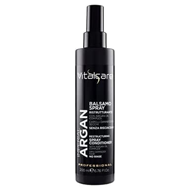 Vitalcare | Imperial Argan - Balsamo Ristrutturante Spray per Capelli Secchi e Danneggiati, Senza Risciacquo, con Argan Oil Complex, Capelli più Morbidi e Luminosi, 200 ml