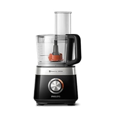 Philips Viva Collection Robot da cucina compatto - Compatto, Motore da 800W, 29 Funzioni, PowerChop, Disco 2-in-1, Spremiagrumi, Facile Montaggio, Ciotola da 1.5L (HR7510/10)