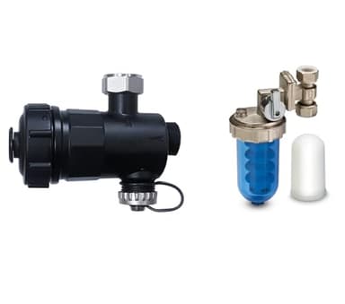 WK - Kit Salva Caldaia Composto da Filtro Defangatore Magnetico, Dosatore di Polifosfato Ruotabile e una Pastiglia di Polifosfato, Ideale come Anticalcare e Anticorrosivo