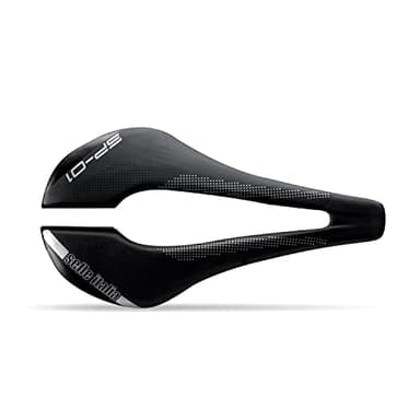 Selle Italia SP-01 Boost TM Superflow - Sella Bicicletta da Strada con Design Moderno, Comoda con Foro Superflow - Taglia L3, Nero