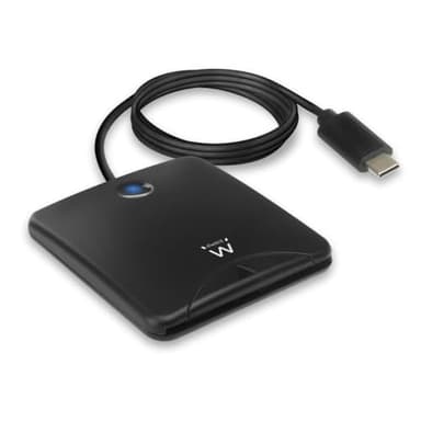 Ewent, Lettore di smart card USB-C Smart Card Reader USB tipo C, Lettore CNS e TNS USB C
