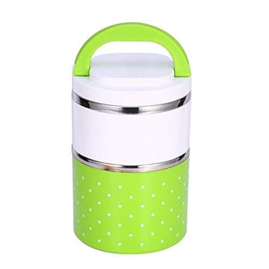 2 Strati Contenitore Da Pranzo Con Isolamento Termico 900ml, pranzo, Lunch Box, Pranzo Scolastico Portavivande Termico, Termico Con Contenitore in Acciaio Inox Per Isolamento Termico,