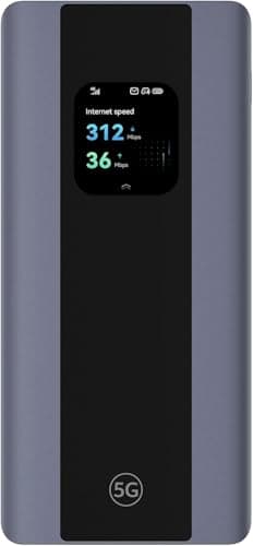 Router mobile e hotspot mobile portatile 5G Mobile WiFi Pro 5, E6888, Wi-Fi 6 AX3000, DL 3600 Mbps/UL 500 Mbps, con scheda SIM, batteria da 7000m Ah come accumulatore di carica