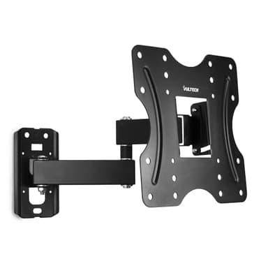 Vultech BTV-2342LITE Braccio Staffa Serie Lite per LED, LCD e Plasma da 23-42 pollici inclinazione 10° max vesa 200x200, Nero
