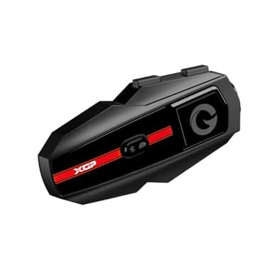 XGP Interfono Moto, Bluetooth 5.2 con Musica Condivisione, 2 Persone Sistema di Comunicazione per Casco Moto, con IP67 Impermeabile, Casco Interfono per Sci, Supporto GPS/Navigazione
