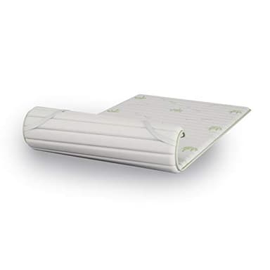 ITALYMATERASSI, TOPPER singolo 80x190 cm, Topper MEMORY ALOE o STUOIA H2 per ammorbidire il materasso, coprimaterasso correttore ANALLERGICO con angolari elastici per fissaggio al materasso