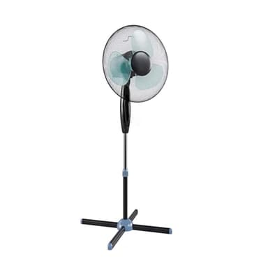 Ventilatore a Piantana senza telecomando 50W Silenzioso – Altezza Regolabile, Oscillante | 3 Velocità, Inclinazione Regolabile, Raffrescamento Efficace per Casa e Ufficio