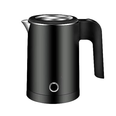 Bollitore Elettrico da 0.5 Litri 600W - Spegnimento Automatico, MOKEKA Senza BPA, Ebollizione Rapida (Nero)