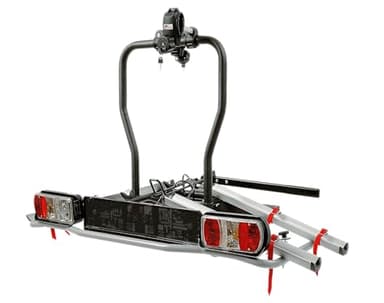 Menabo Portabici da Gancio Traino E-Dison per 2 Biciclette Compatibile E-Bike con rampa di carico