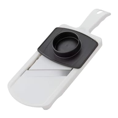 Fackelmann Mandolina Affetta Verdure una lama regolabile in acciaio Inox, dotato di paradito Permette di fare fette spesse da 1 a 6 mm Dimensioni 32x12x3,5 cm