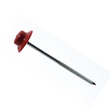 ONDULINE - 50 Chiodi per lastre Onduline 60mm, Disponibili: rossi - neri, Nero