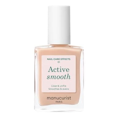 Manucurist Active Smooth 01 - Smalto per Unghie Trattamento Riparatore Lisciante - Finish Beige - Vegan & Made in France - Smalto Rinforzante Unghie, Smalto Nude - Trattamento per Unghie Danneggiate