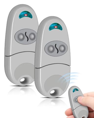 Telecomando Cancello 433,92 Mhz, NA, EE, EV, Telecomando per Cancelli, 2 Canali, Fixed Code, Remote Control, Telecomandi Porta Garage (2 pezzi)