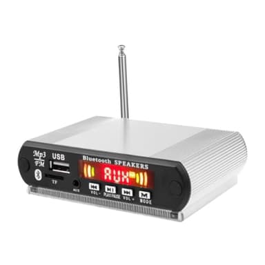 Doxiuyo Scheda Decodificatore Lettore MP3 Bluetooth con Radio FM, USB, Supporto TF, Audio Wireless e Chiamate in Vivavoce, B
