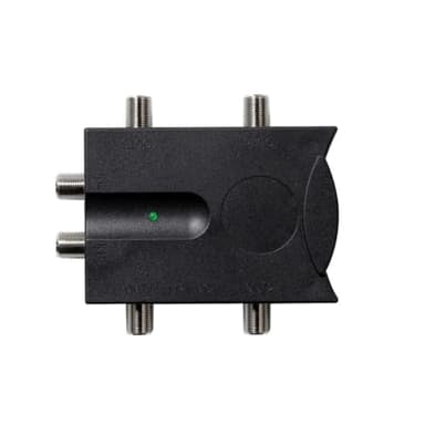 Vocdikficy Amplificatore TV Bidirezionale 2 Ingressi Amplificatore di Segnale Antenna TV con 4 Uscite Splitter di Segnale TV A Basso Rumore Durevole Facile da Usare