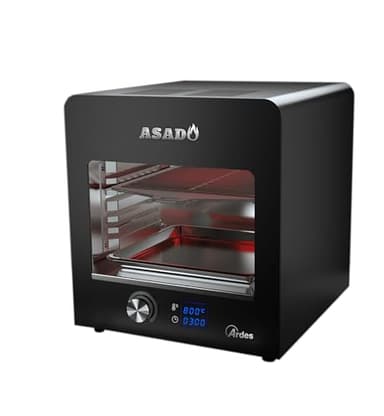 ARDES - ARBEEF01 Bistecchiera Forno Grill Beefer a Infrarossi ASADO - Bistecchiera Elettrica Professionale per Cucinare - Grill Con Pareti Cool Touch - Bistecchiera 6 Ripiani Compatta e Multifunzione