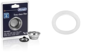 Filtro Caffe 1 Una Tazza compatibile con DeLonghi Macchina da Caffè Dedica Distinta Scultura Icona EC680 EC685 EC820 EC850 EC860 + guarnizione di ricambi