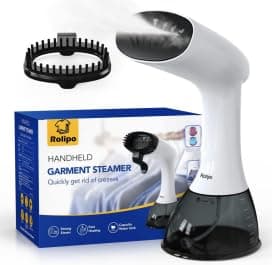 Rolipo Ferro Stiratore Verticale per Abiti, Stiratore a Vapore Portatile da 30g/min, Serbatoio da 400ml, Piastra di Terza Generazione, per Casa, Ufficio e Viaggio