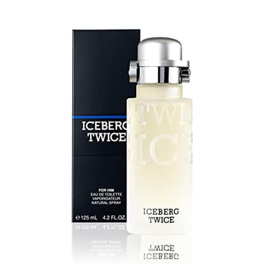 ICEBERG Twice Man – Eau de Toilette 125 ml, Profumo da Uomo dalle Note Fougère Aromatiche, Lussuoso Flacone in Vetro Trasparente, Design Art Deco