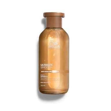 Wella Professionals Ultimate Smooth Shampoo - Shampoo Idratante con Squalano e Omega 9 - Ristrutturante Capelli Secchi, Opachi e Crespi (250ml)