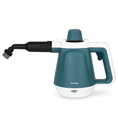 H.Koenig Pulitore a vapore NV680, 99,99% di batteri eliminati senza prodotti chimici, 3,5 bar, vapore 40g/min, pronto in 5 minuti, 13 Accessori, Piastrelle,Pavimenti,Cucina,Bagno,Finestre,Tessuti