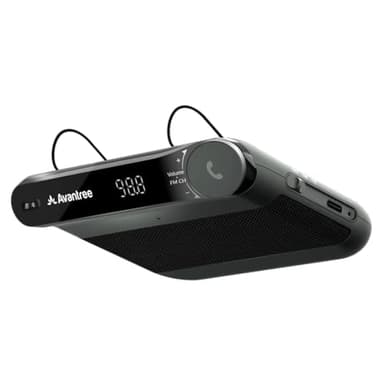 Avantree Roadtrip - Altoparlante Wireless 2-in-1 Kit Vivavoce Bluetooth per Auto per Trasmettere l’audio del Cellulare all’auto con altoparlanti 6W, Microfono Integrato e riproduzione di 22 h