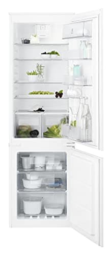 Electrolux Frigocongelatore a Incasso Combinato ENT6TE18S TwinTech Total No Frost, 340L, Spazio per alimenti freschi, Illuminazione LED, Colore Bianco
