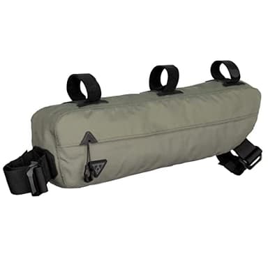 Topeak MidLoader Borsa Tubo Orizzontale Sotto, con Cinturini in Velcro Verde, 4.5 L