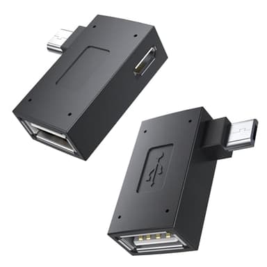 MOGOOD Adattatore Micro USB OTG 2 Pezzi che Supporta Fire TV Stick 4K e Funziona con Laptop, Tablet e Altri Dispositivi con Micro USB