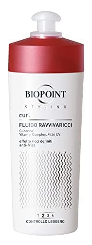 Biopoint Styling - Fluido Ravvivaricci, Definisce e Valorizza i Capelli Ricci, Mossi Naturali o con Permanente, Azione Anticrespo, Dona Brillantezza e Morbidezza, 200 ml
