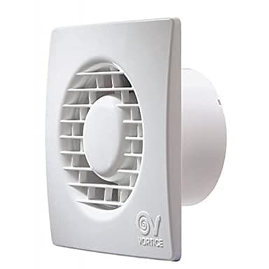 VORTICE M10/4 Record - Aspiratore Bagno e Cucina 90mm Punto Filo da Parete, Ventola Aspirazione Elicoidale a Basso Consumo Energetico, Rimuove Muffa e Umidità, Portata Massima 65m3/h - 7,7x15,9x15,9cm