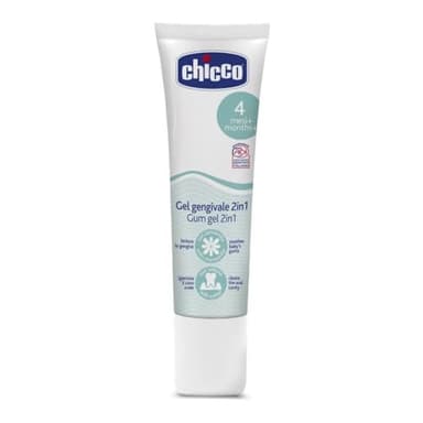 Chicco Gel Gengivale 2 n 1 Per Bambini, Azione Antibatterica, Lenitiva E Igienizzante, Multicolore, 30 ml, Confezione da 1