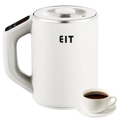Bollitore con regolazione della temperatura, catena dell'acqua da 800 ml con funzione di mantenimento della temperatura, riscaldamento rapido in acciaio inox, bollitore da viaggio a risparmio