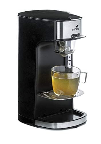 SENYA Macchina da tè nero Tea Time, compatibile con teiera elettrica, tè in foglie sfuse o bustine di tè sfuse, con infusore rimovibile da 1415 W, SYBF-CM013N, nera