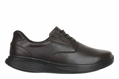 MBT SF-100 Scarpe Casual da Uomo in Stile Classico. Scarpe fisiologiche e comode. Massimo Comfort e stabilità con Suola Basculante. Scarpe Casual con Lacci. Colore Nero