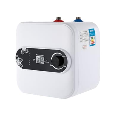 Mini scaldabagno istantaneo da 8 l, 1500 W, 220 V, display digitale a LED, da incasso, montaggio a parete, per cucina, bagno, lavabo, lavabo