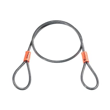 Kryptonite Cavo a doppio cappio Kryptoflex 525, Cavo antifurto per bici, Combinabile con tutti i lucchetti a U e i bloccadisco, Utile per il blocco di componenti a sgancio e accessori, Lunghezza 76 cm