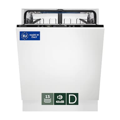 Electrolux Serie 600 Lavastoviglie Integrata Totale 60 cm, EES47311L, Comandi QuickSelect, Tecnologia SatelliteClean® & AirDry, 13 Coperti, 820x600x550 mm