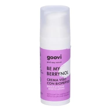 Goovi, Be My Berrynol, Crema Viso con Biopeptidi e Acido Ialuronico, Formula Retinol-Like con Effetto Lifting, Migliora la Compattezza e l'Elasticità della Pelle, Texture Morbida, 30 ml
