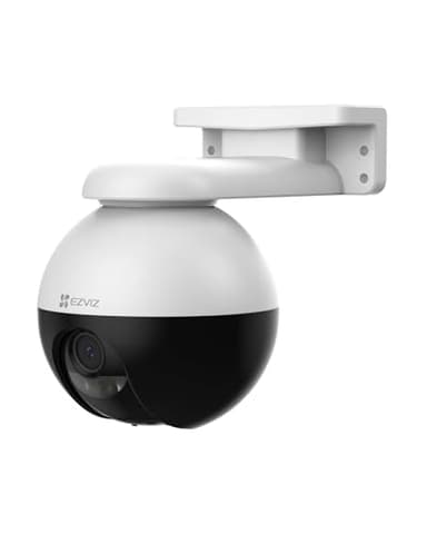 EZVIZ Telecamera Wi-Fi Esterno 3K, Telecamera Motorizzata con Copertura a 360°, Visione Notturna a Colori, Rilevamento di Persone/Veicoli, Tracciamento Zoom Auto, Audio Bidirezionale, C8W Pro 5MP